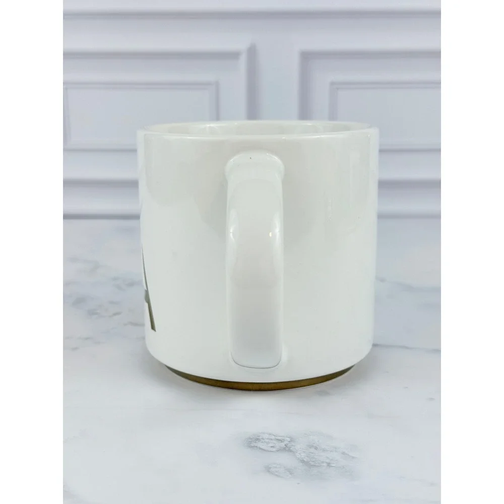 Williams Sonoma Gold Monogram Mug Letter 